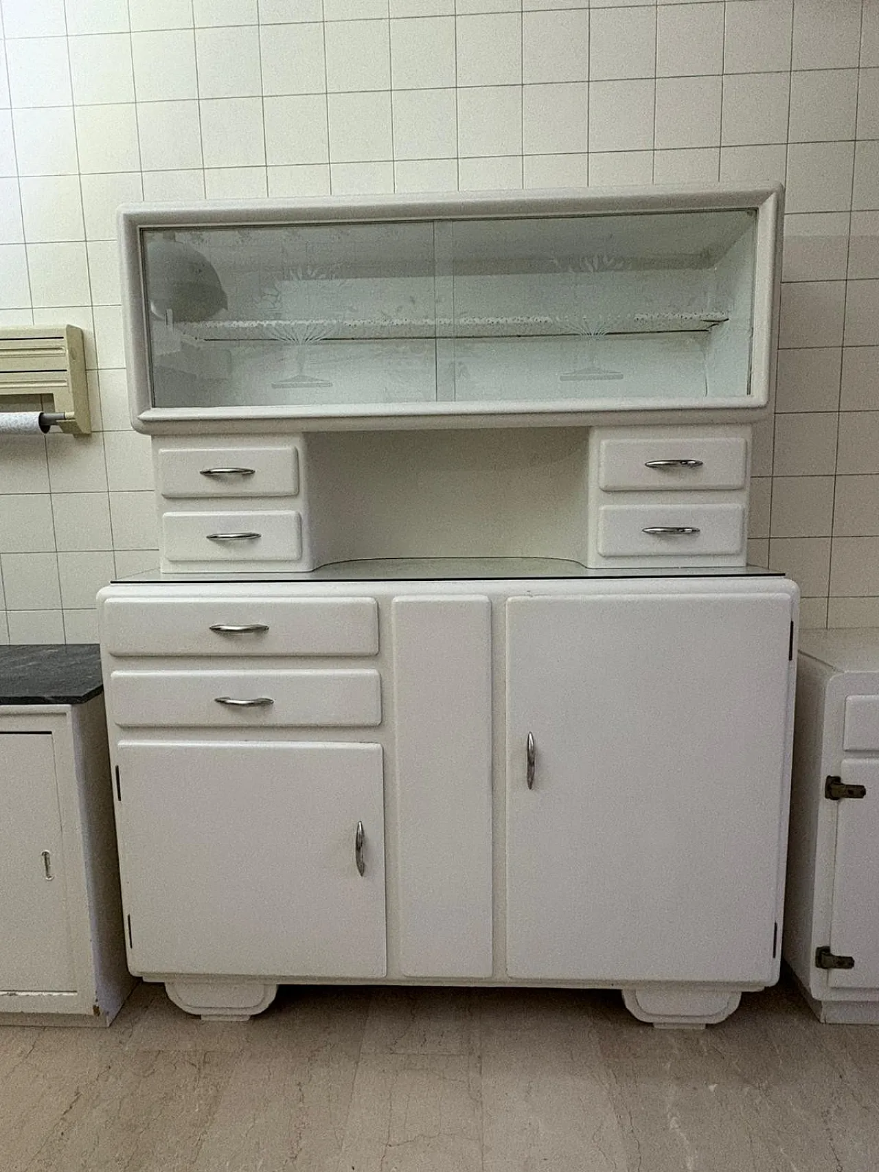 Modular kitchen in enamelled metal, 1950s 5