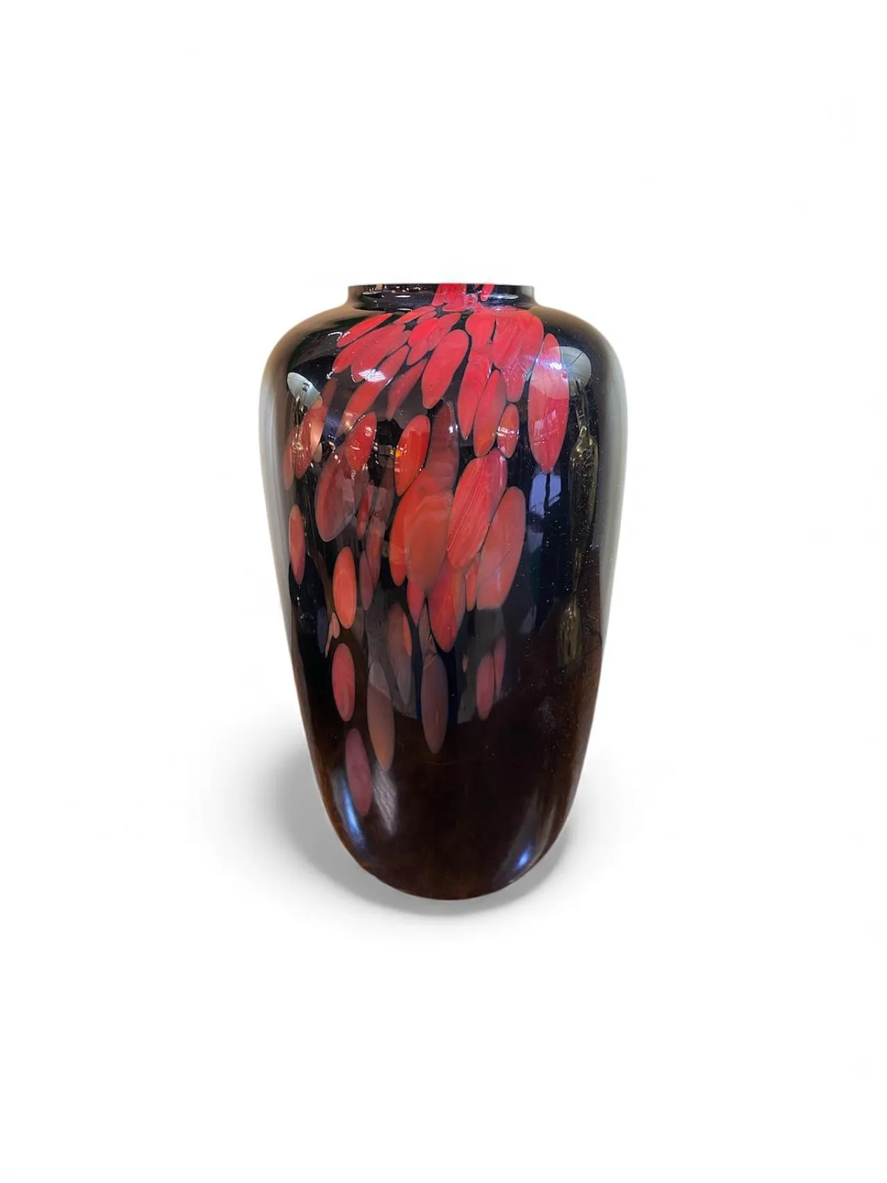 Murano glass vase by Venini, 1980s 1