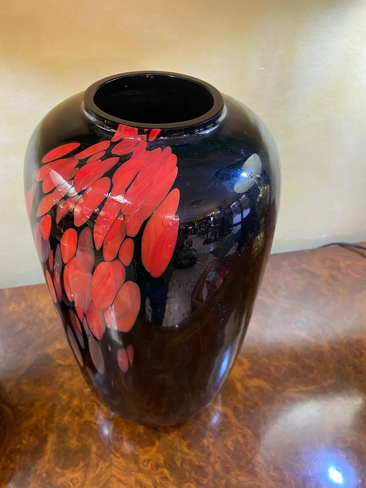 Murano glass vase by Venini, 1980s 9