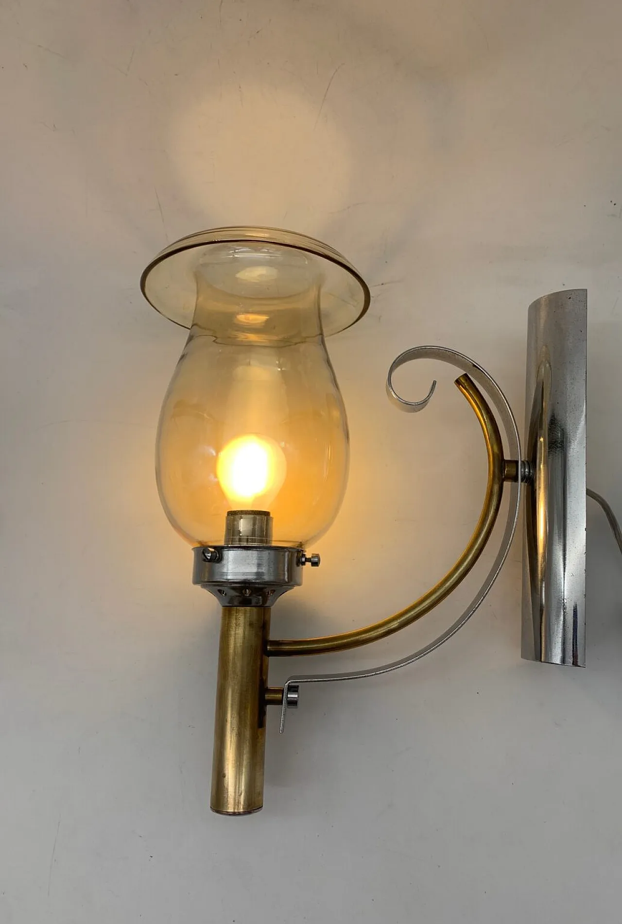 Coppia di lampade da parete attribuite a Seguso, anni '70 3