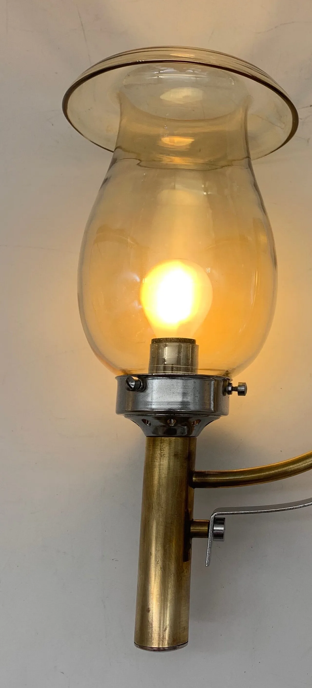 Coppia di lampade da parete attribuite a Seguso, anni '70 4