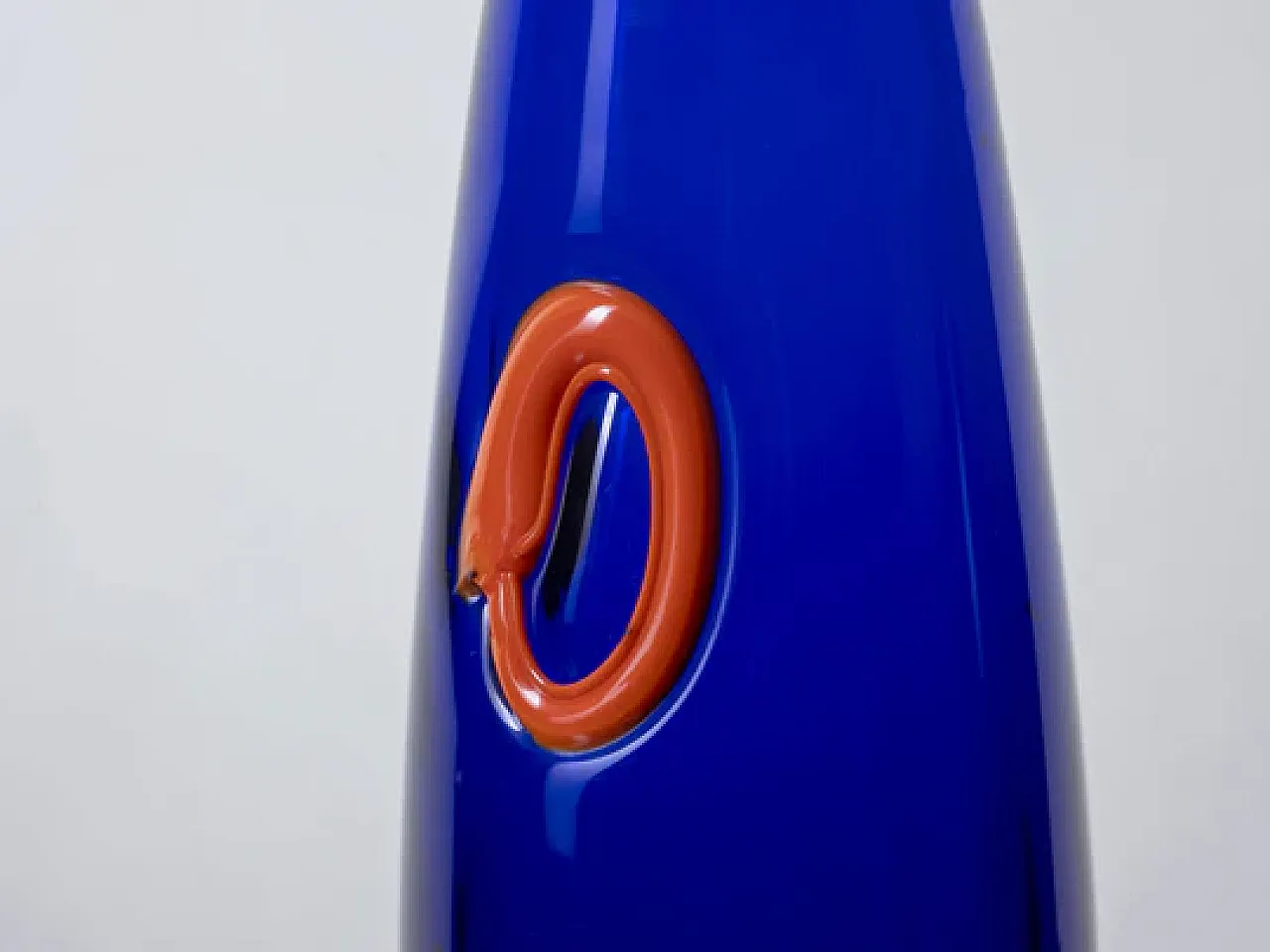 3 Vasi in vetro blu, anni '70 3