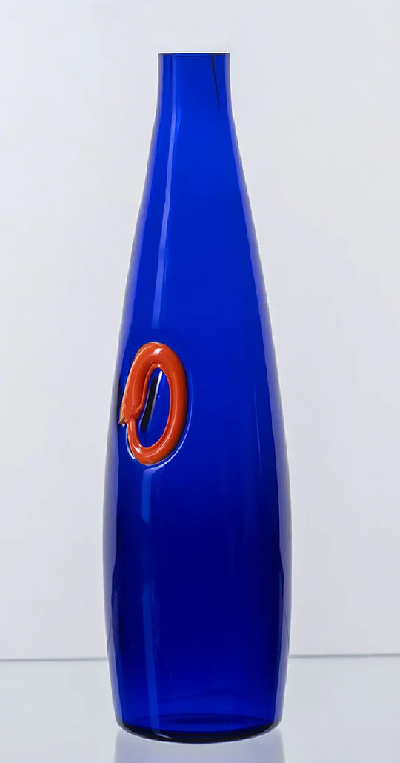 3 Vasi in vetro blu, anni '70 5