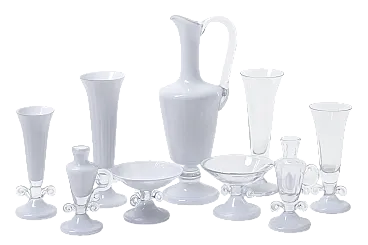 Collezione di vetreria da nove pezzi, anni '70