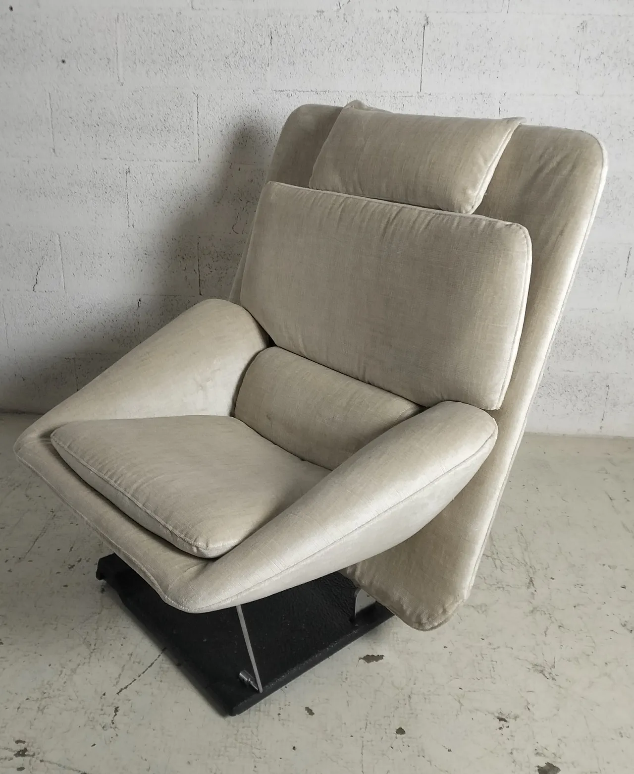 Reclining lounge chair by Vittorio Introini for Saporiti, 70s 13