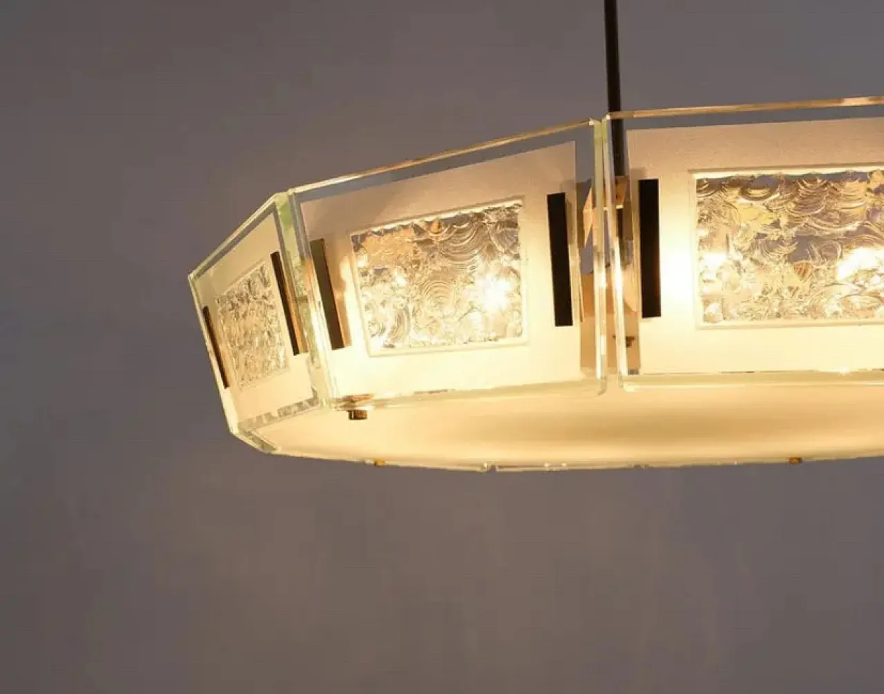 Chandelier 2270  by Max Ingram for Fontana Arte, 50s 1