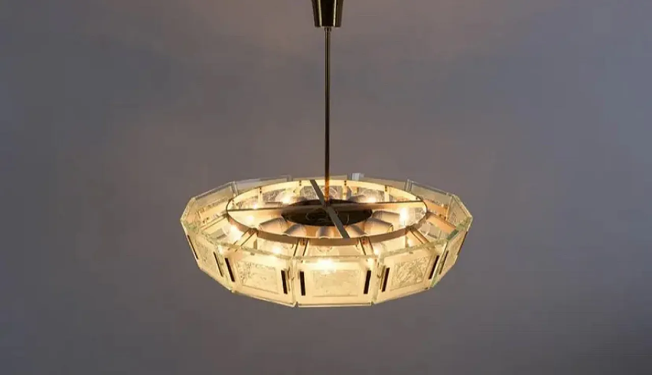 Chandelier 2270  by Max Ingram for Fontana Arte, 50s 2