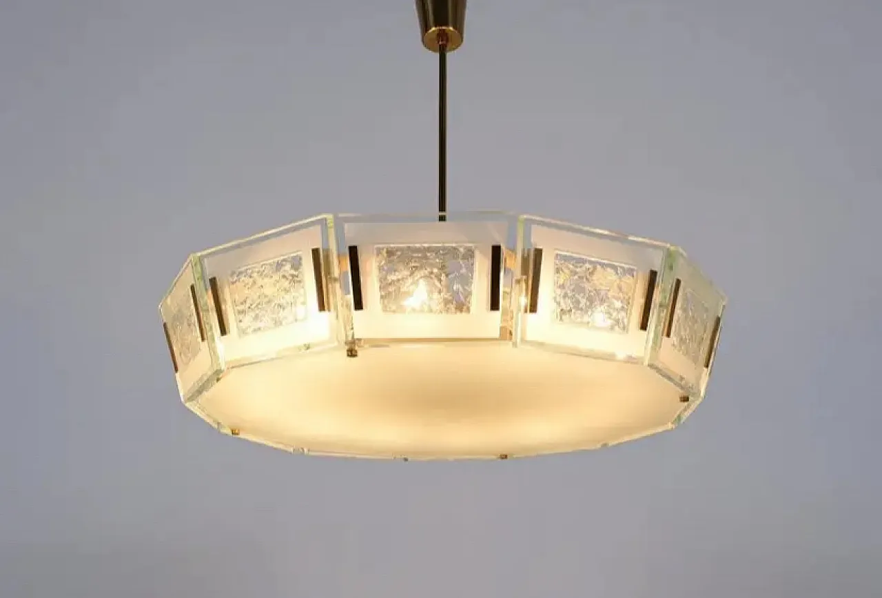 Chandelier 2270  by Max Ingram for Fontana Arte, 50s 4