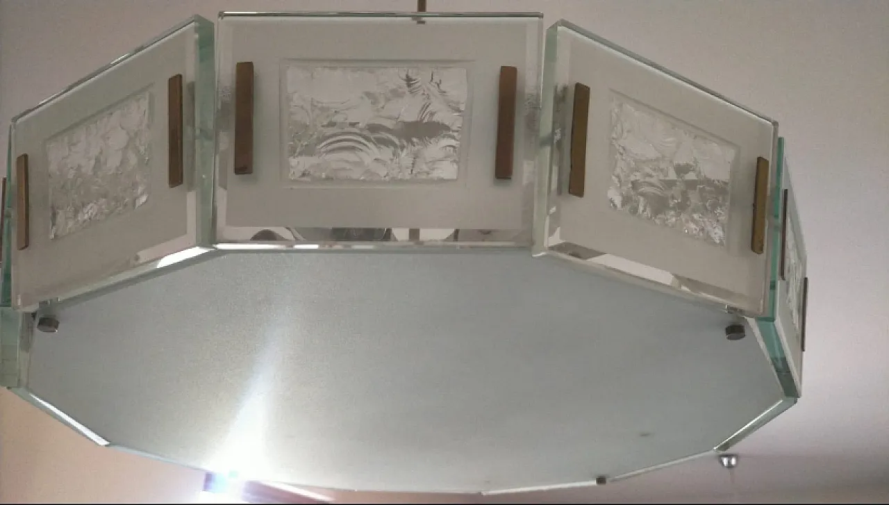 Chandelier 2270  by Max Ingram for Fontana Arte, 50s 7