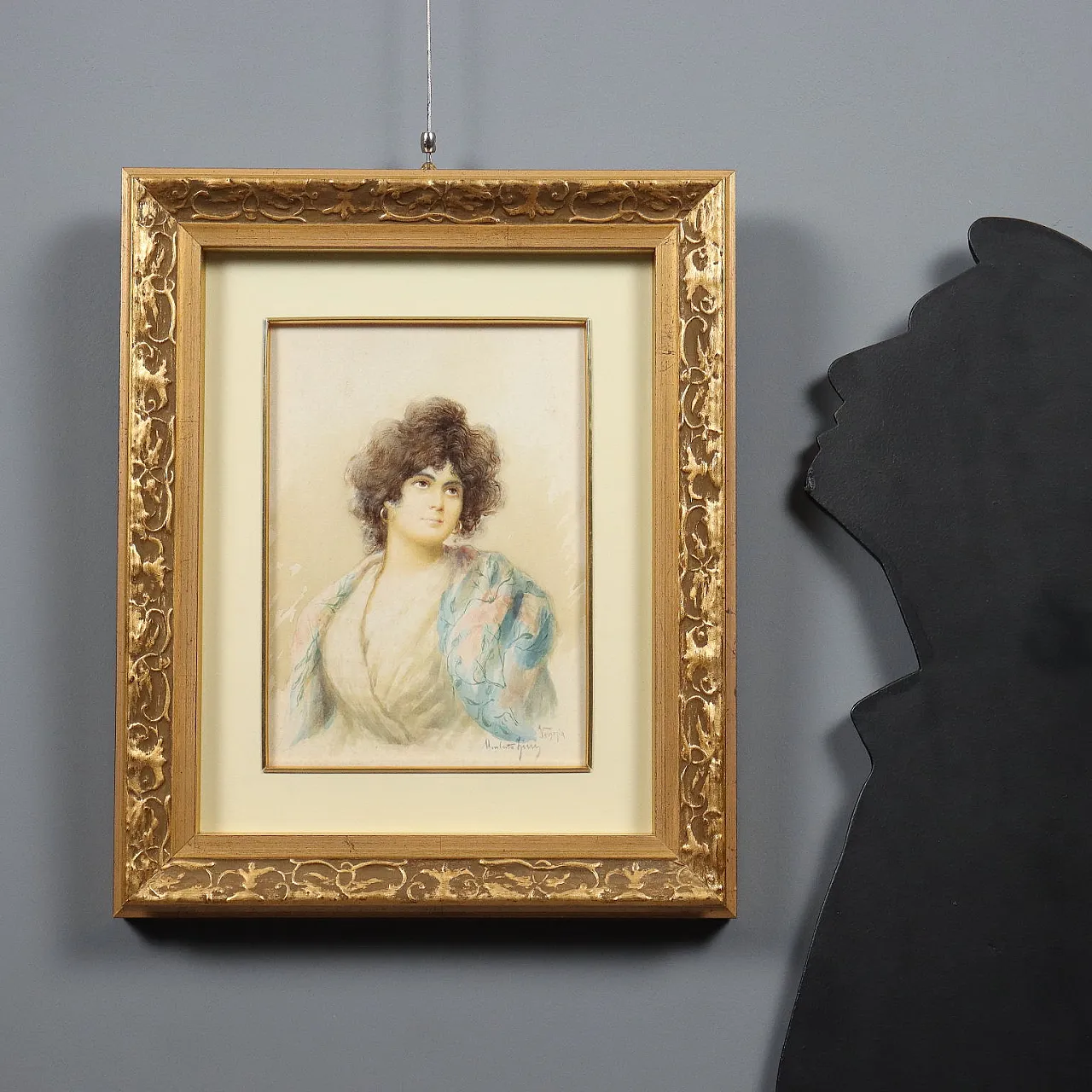 Umberto Zini, acquerello su carta, '800 2