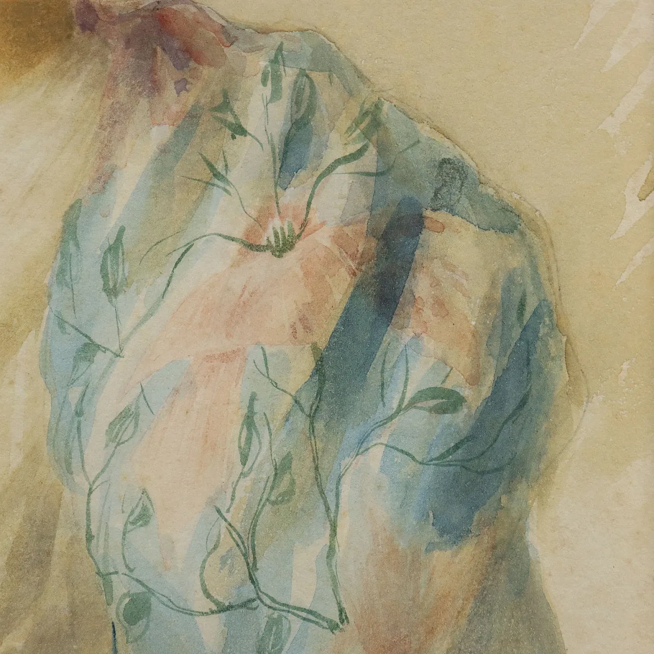 Umberto Zini, acquerello su carta, '800 5