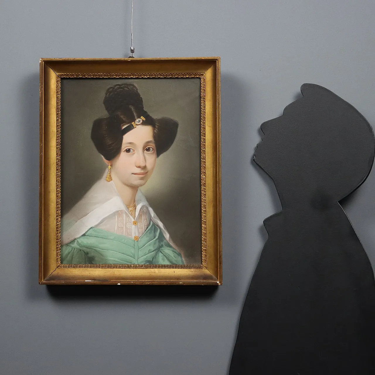 Pastello su carta, montato su telaio in legno, '800 2