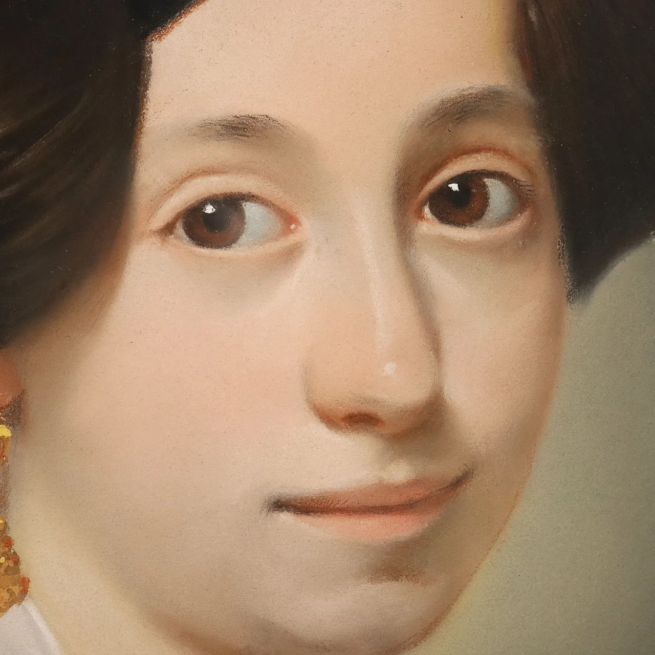 Pastello su carta, montato su telaio in legno, '800 4