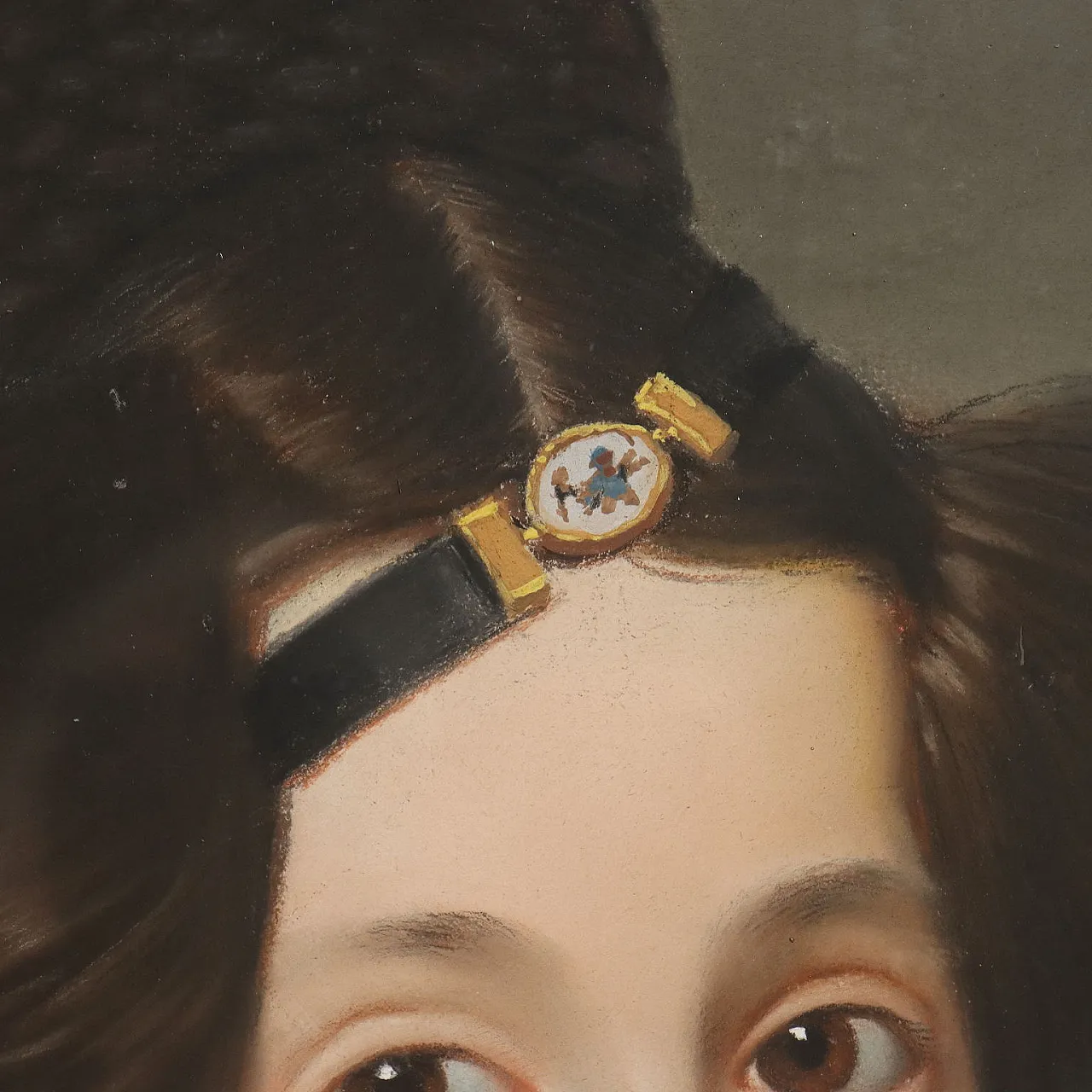 Pastello su carta, montato su telaio in legno, '800 5