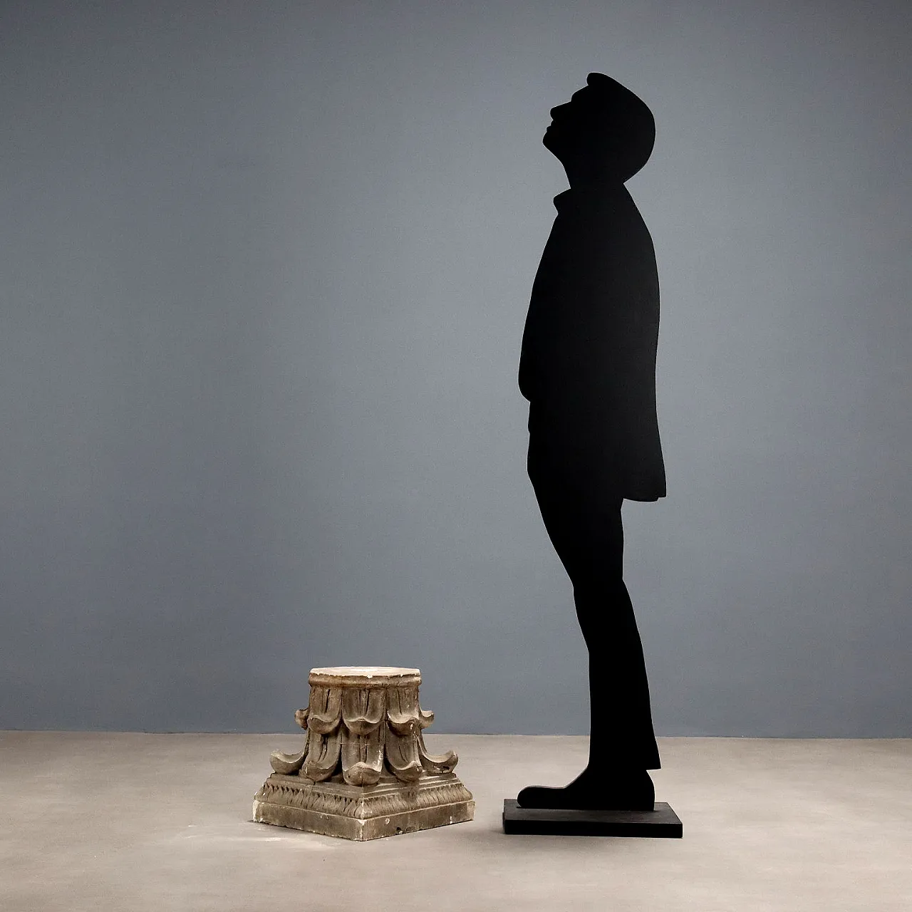 Capitello in gesso impreziosito da foglie d'acanto, '800 2