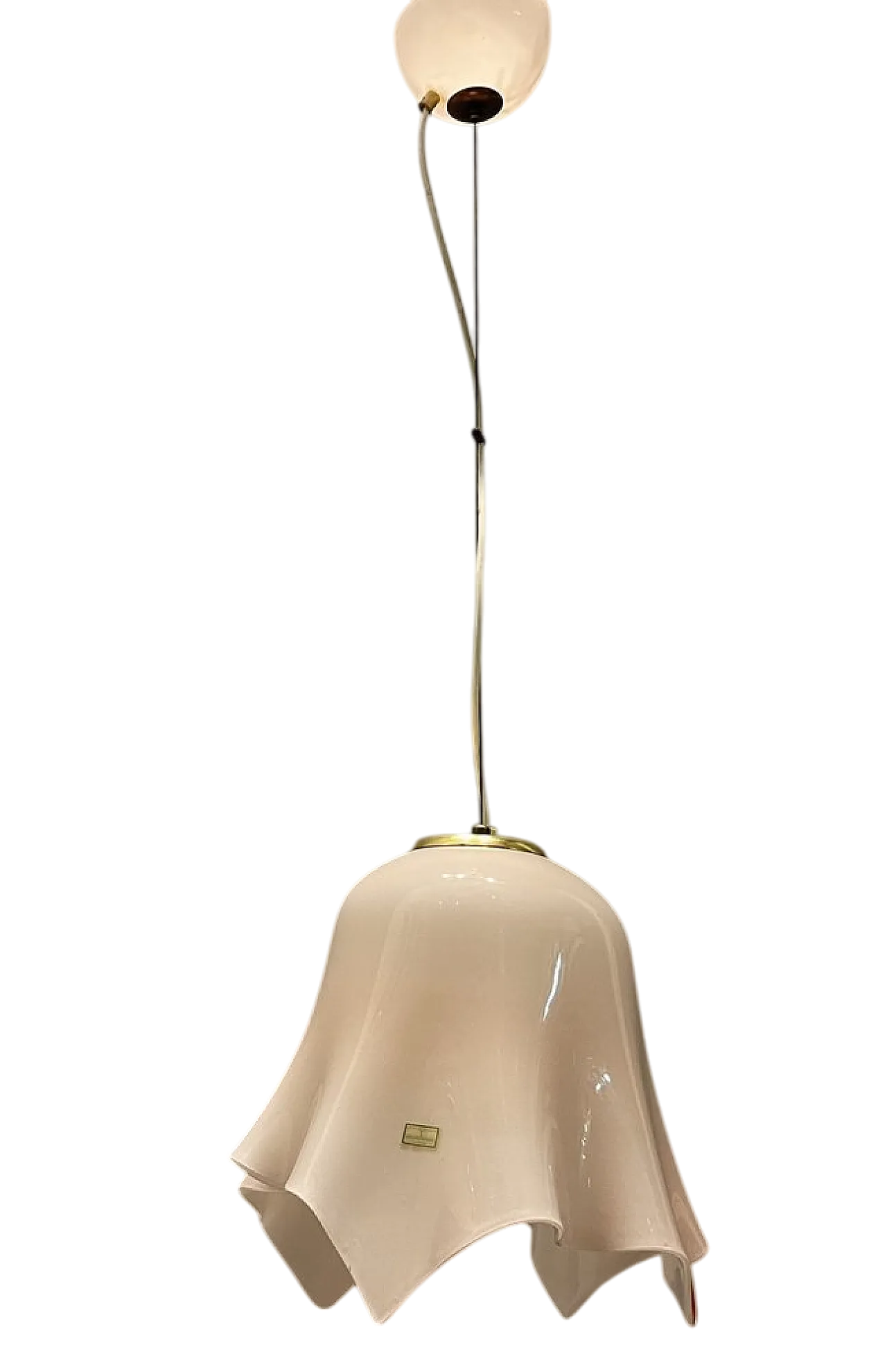 Pink Murano glass pendant lamp by De Mayo, 90s 10