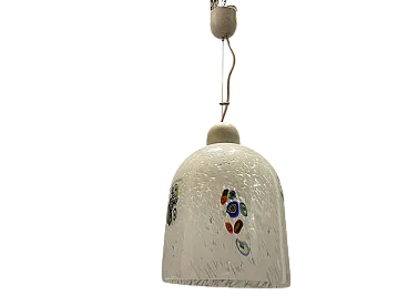Lampada a sospensione in vetro di Murano di De Mayo, anni '70