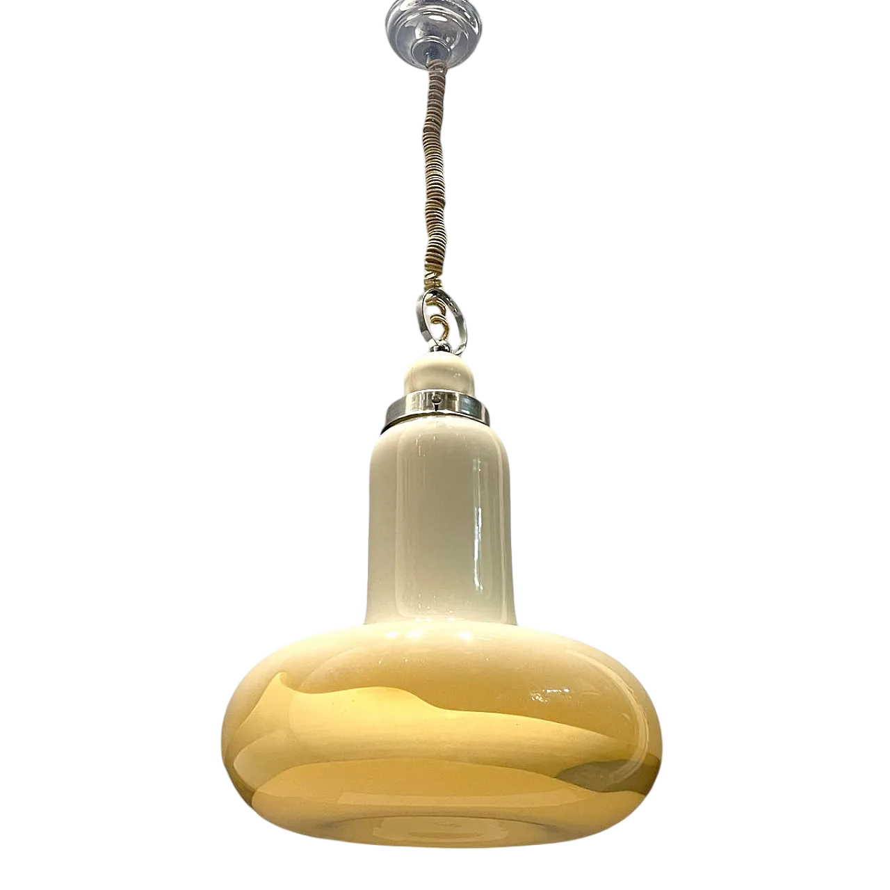Mid-Century Murano glass pendant lamp, 70s 11