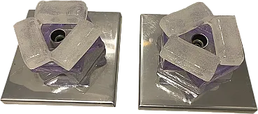 Coppia di applique di Albano Poli per Poliarte, Italia, anni '70