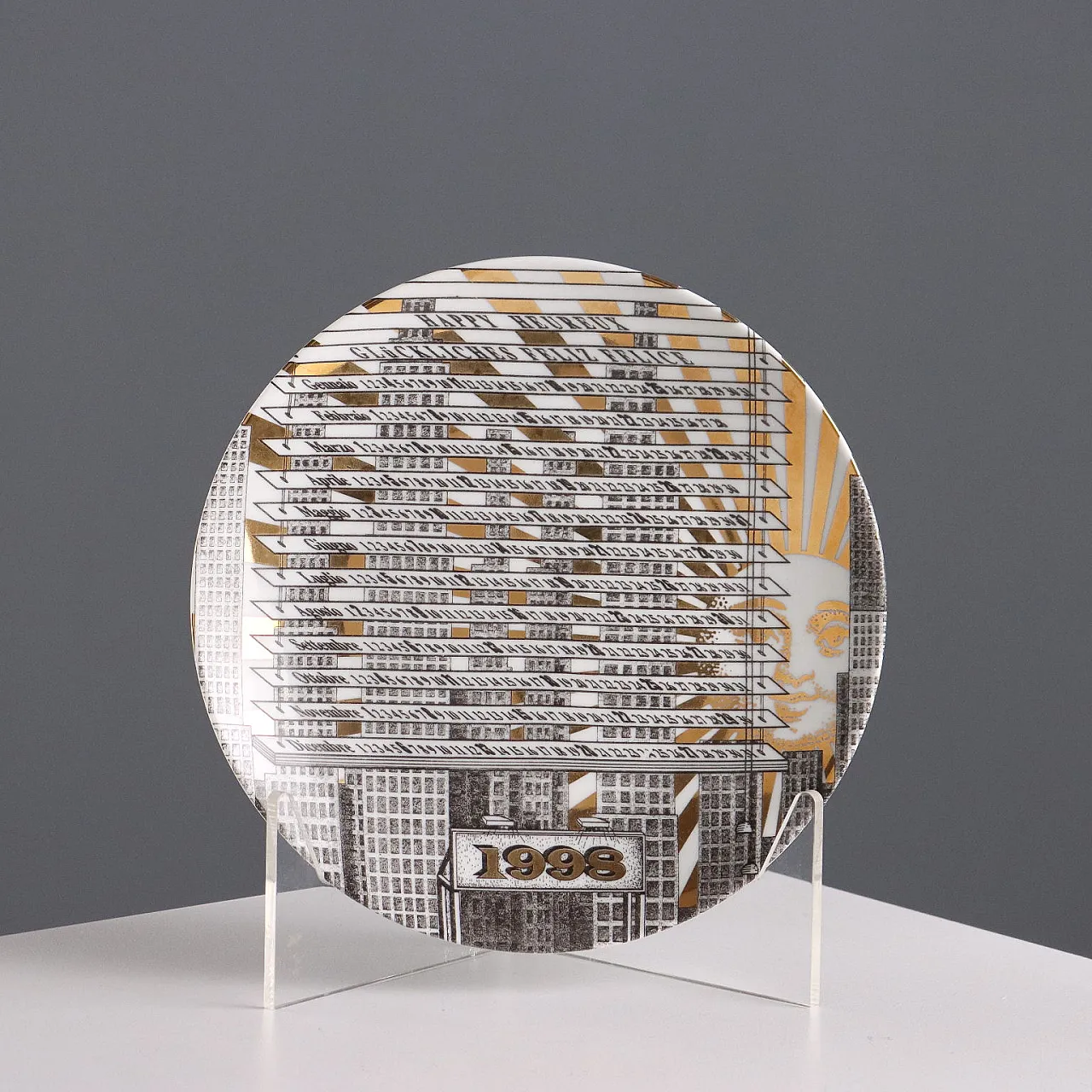 Targa Piero Fornasetti, serie calendario, anni '90 1