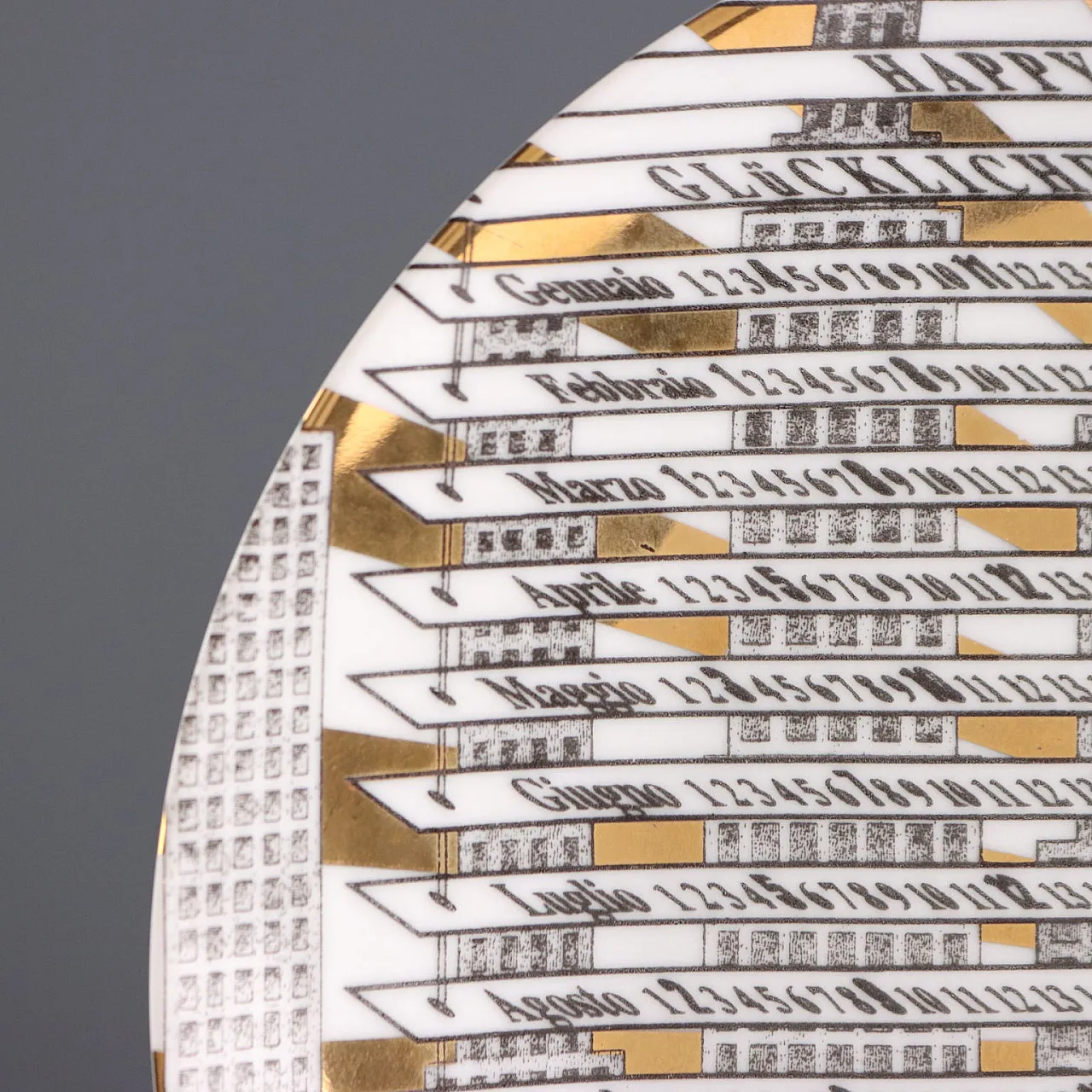 Targa Piero Fornasetti, serie calendario, anni '90 6