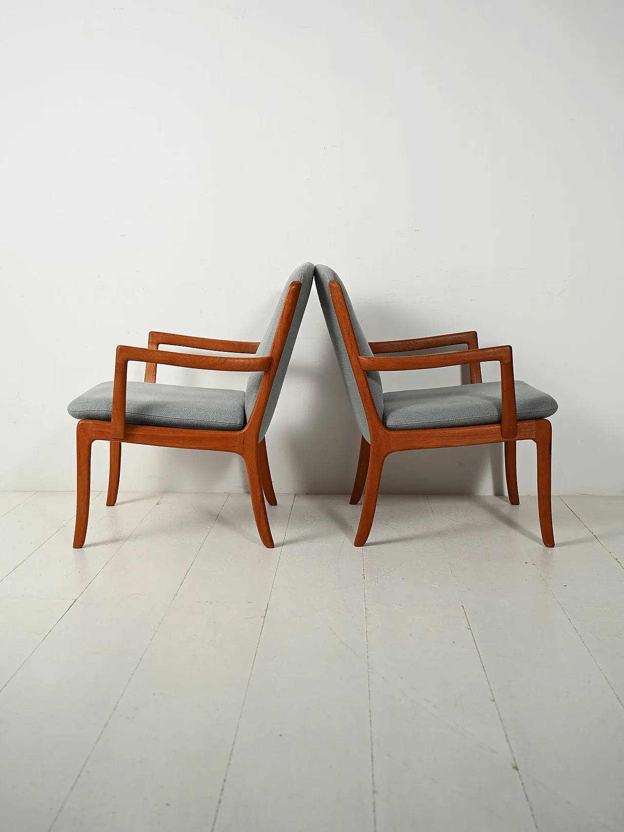 Pair of Senator armchairs by Ole Wanscher per Caso, 60s 4