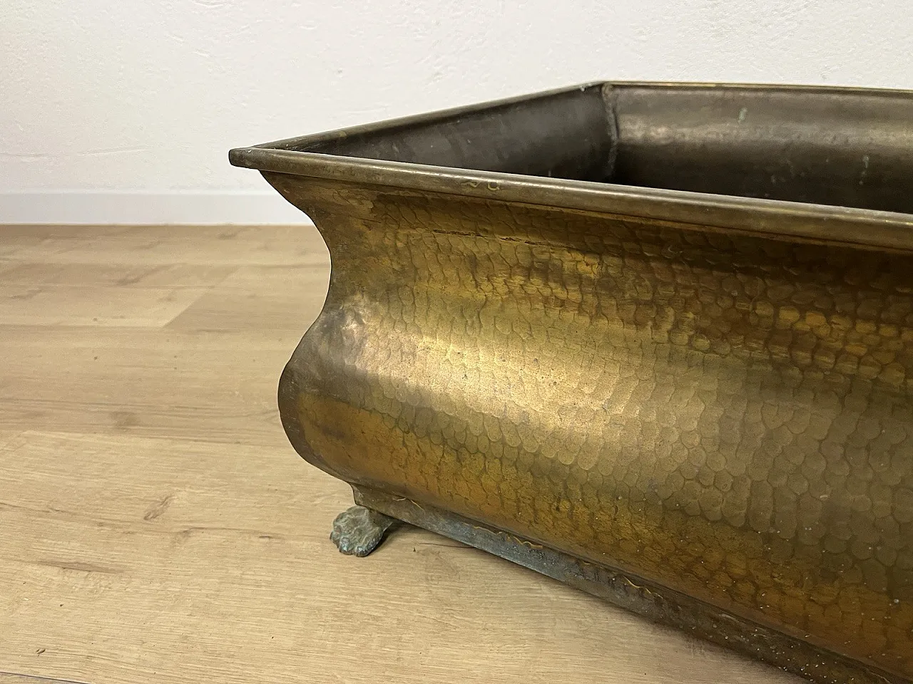 Brass vase holder, 1970s 3