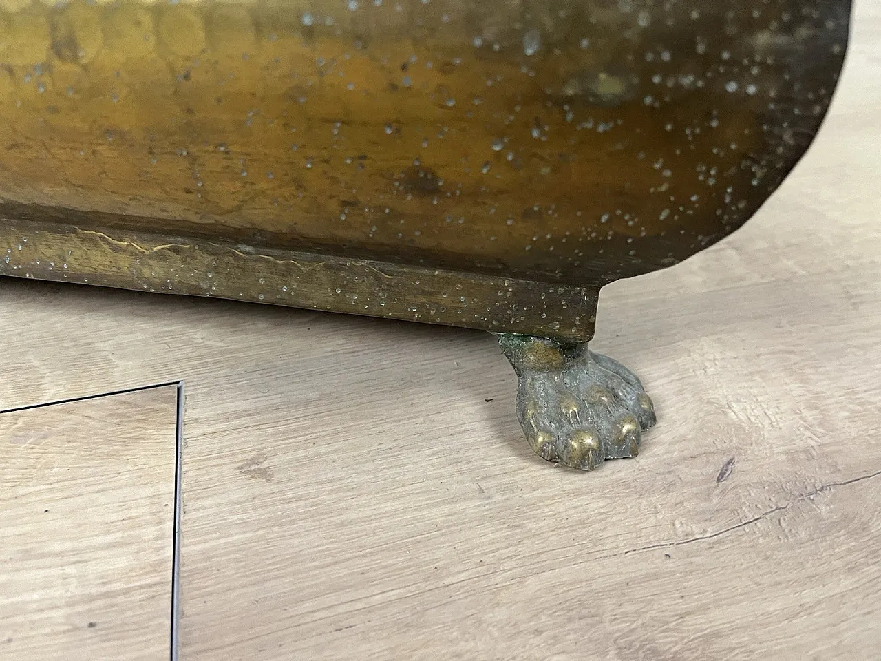 Brass vase holder, 1970s 4