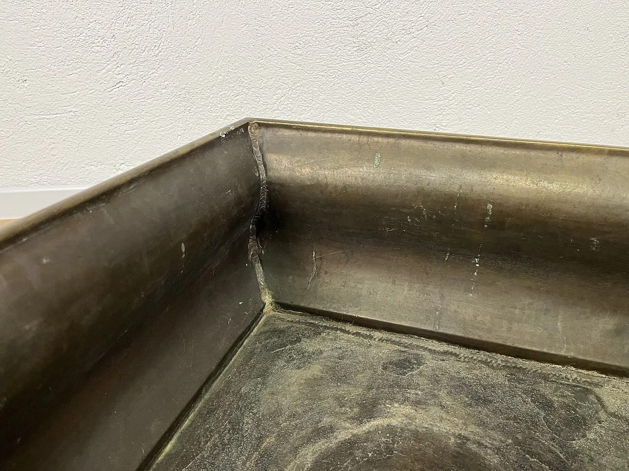 Brass vase holder, 1970s 5