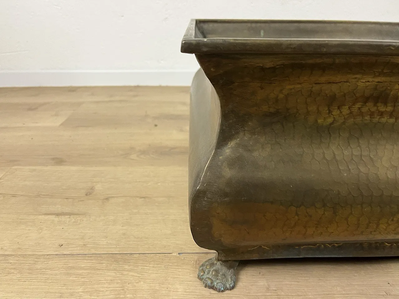 Brass vase holder, 1970s 9