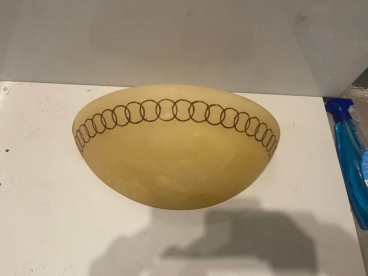 Pair of marbled glass sconces, 1980s 3