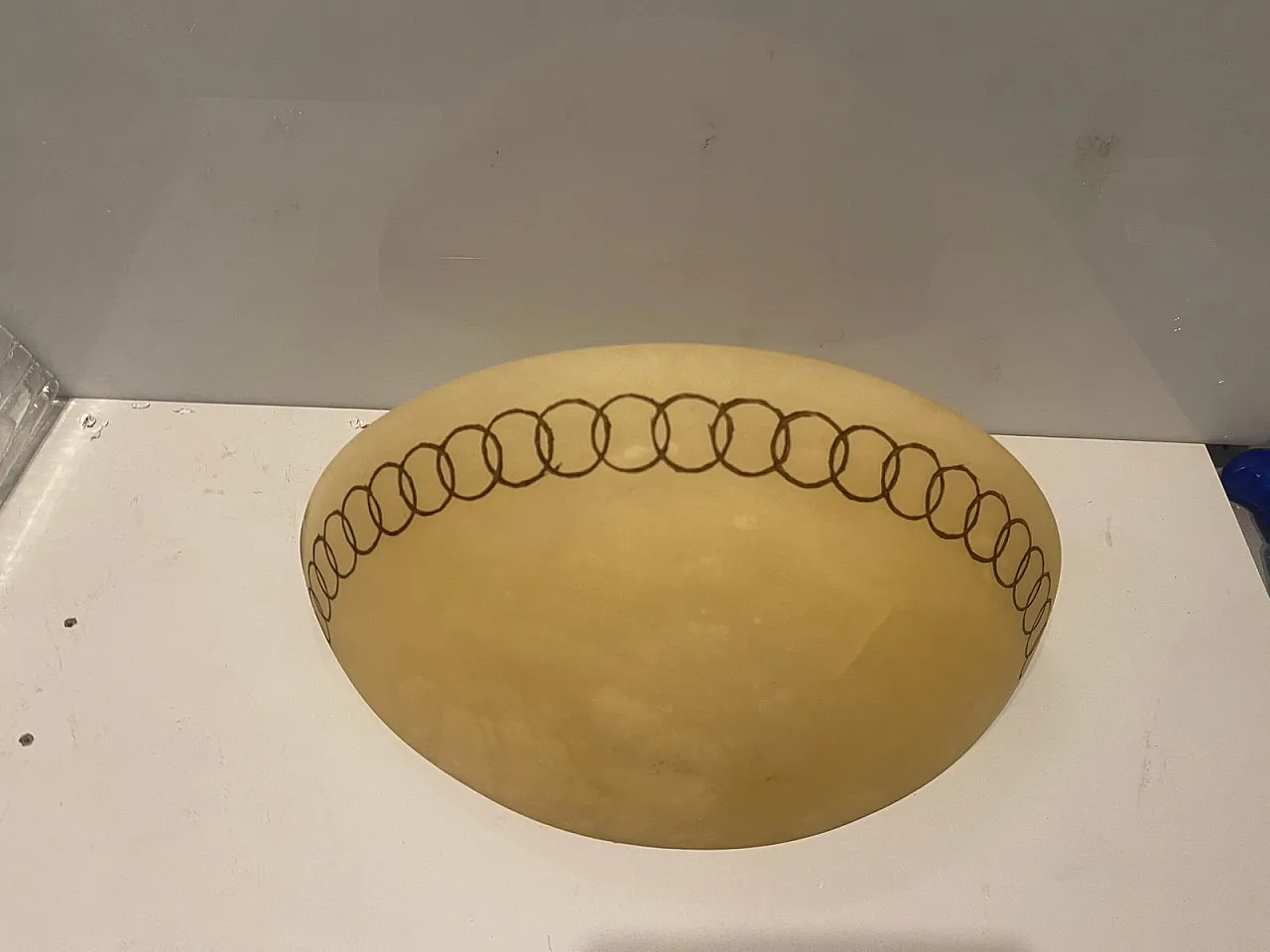 Pair of marbled glass sconces, 1980s 5