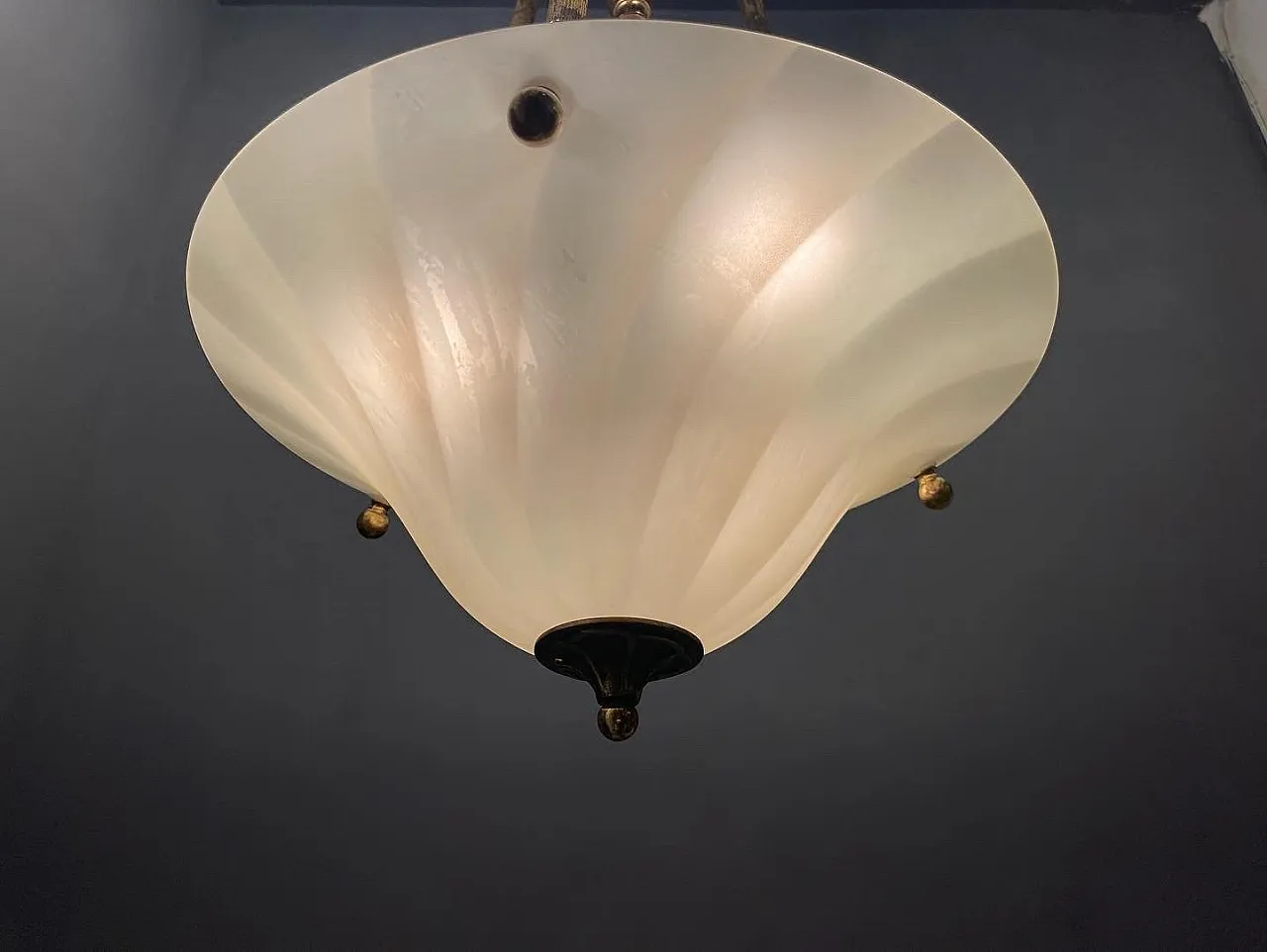 Pair of Italian Murano Glass Pendant Lights, 1980s 3