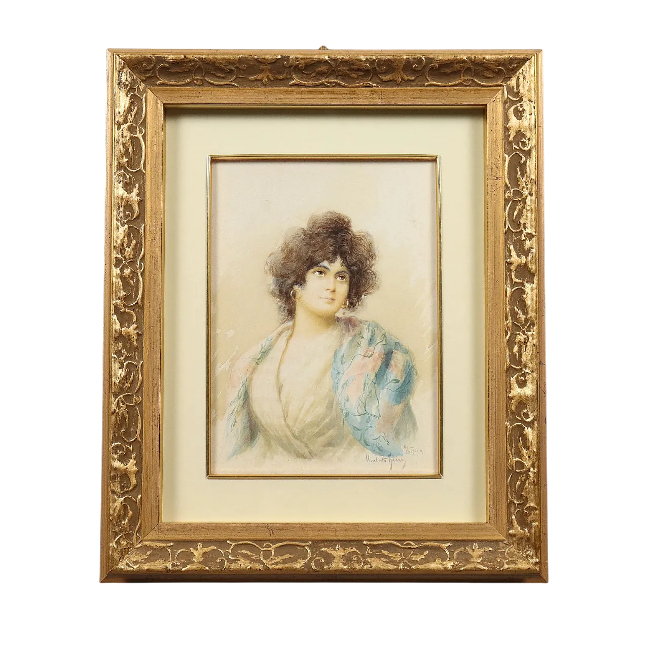 Umberto Zini, acquerello su carta, '800 11