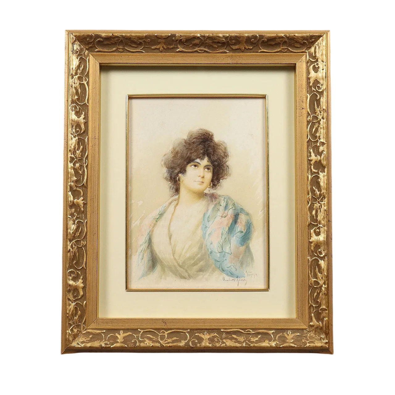 Umberto Zini, acquerello su carta, '800 12