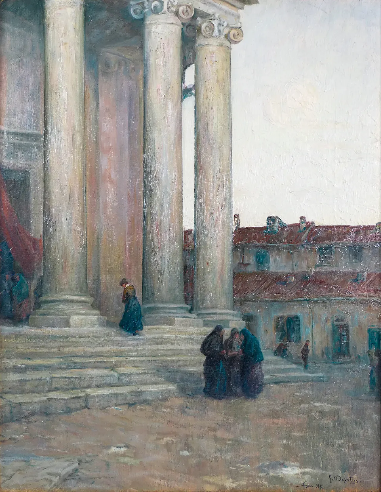 Giovanni Depetris, Dopo la messa, olio su tela, primo '900 2