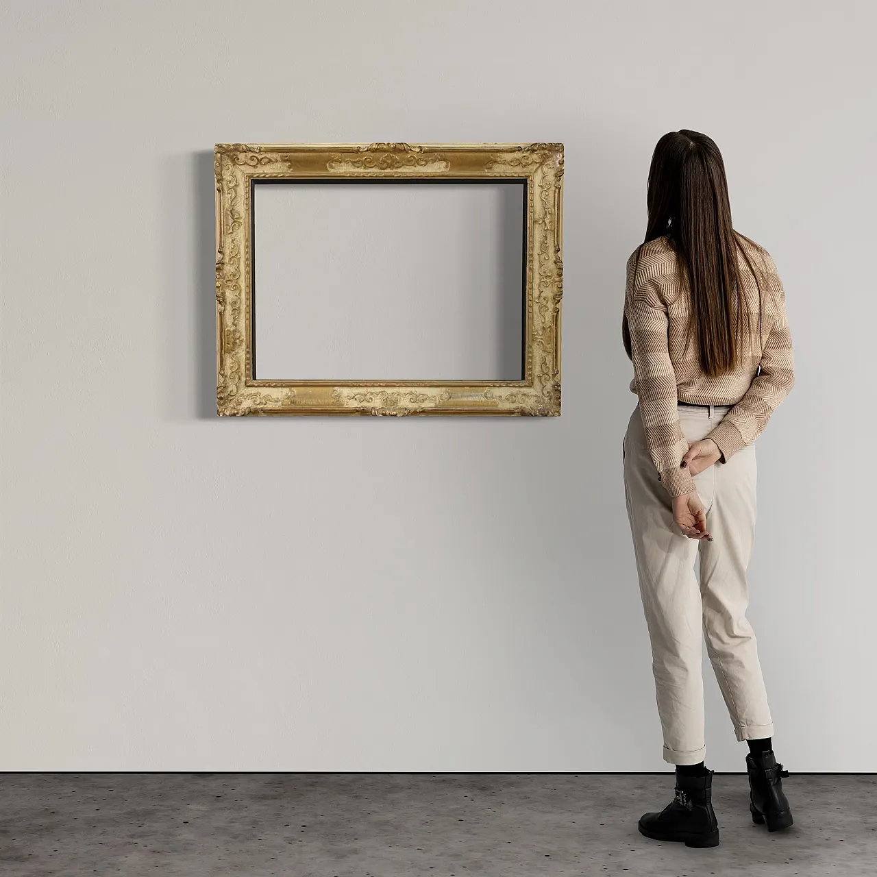 Italian lacquered and gilded frame, 20th century 2