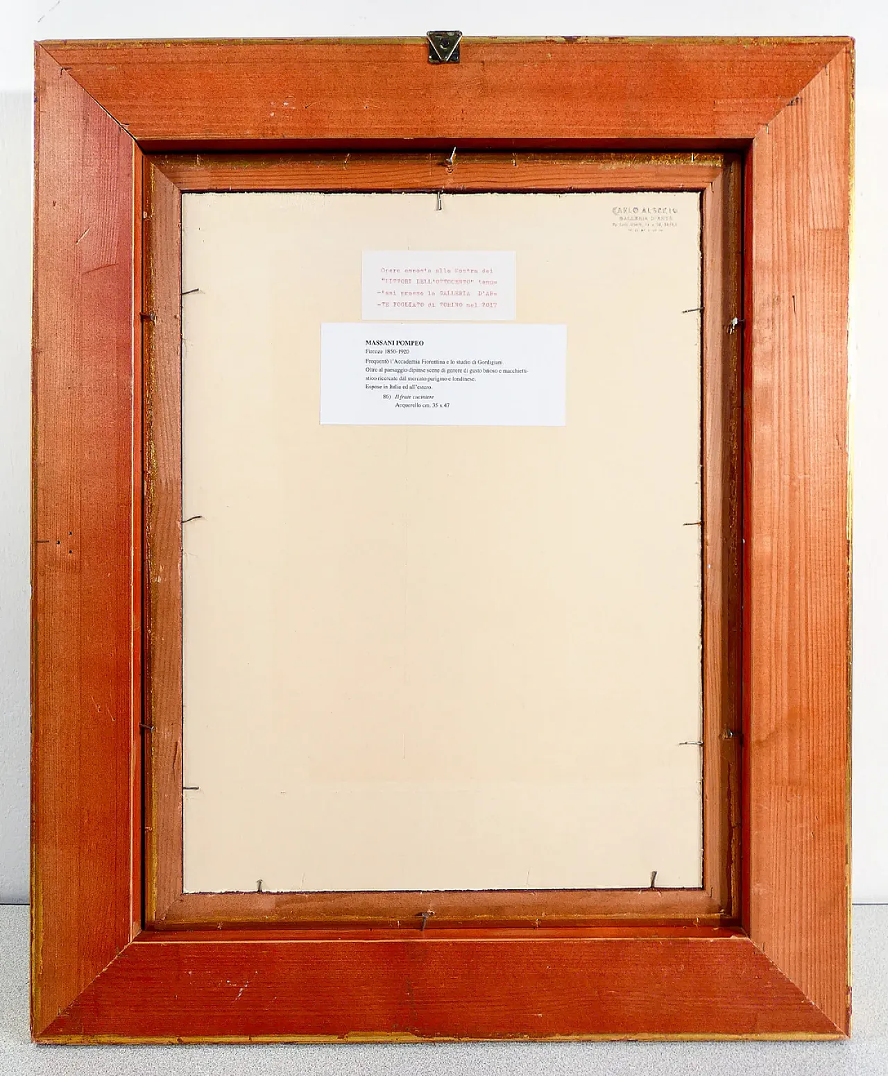 Il frate cuciniere di Pompeo Massani, acquerello, '800 8