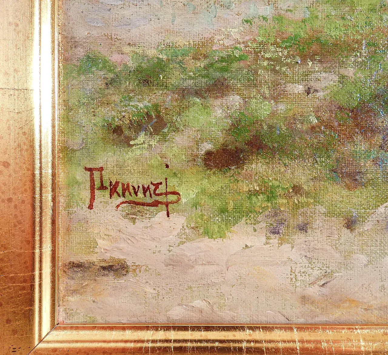 Manovre militari di Sebastiano Panuzi, olio su tela, tardo '800 6