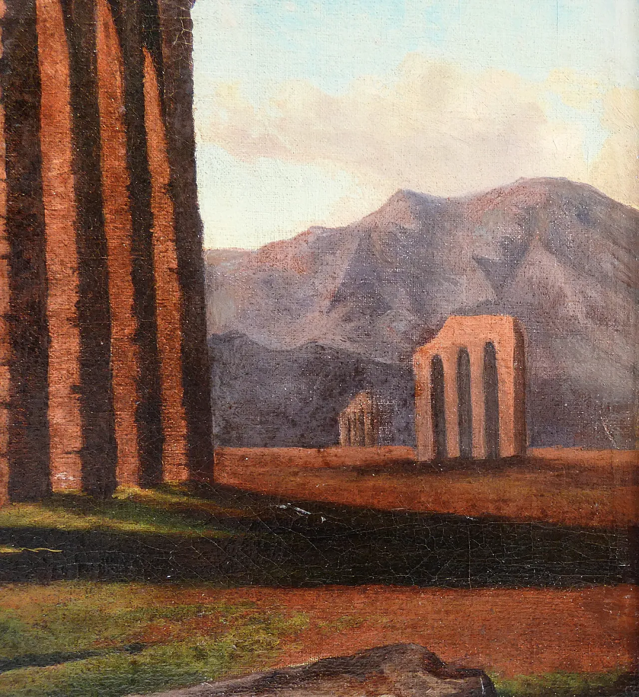 Solitudine di Sebastiano Panuzi, olio su tela, tardo '800 5