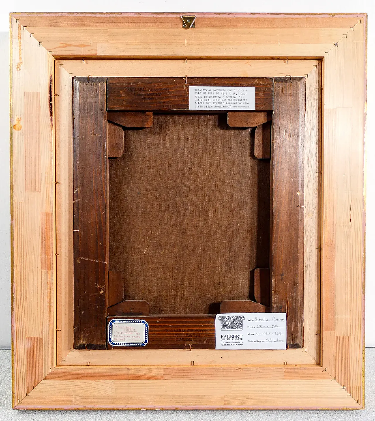 Solitudine di Sebastiano Panuzi, olio su tela, tardo '800 7