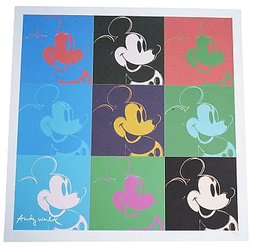 Litografia di Andy Warhol, timbro a secco e licenza, '900