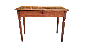 Scrittoio Luigi XVI in legno di noce e filettato in acero, '700