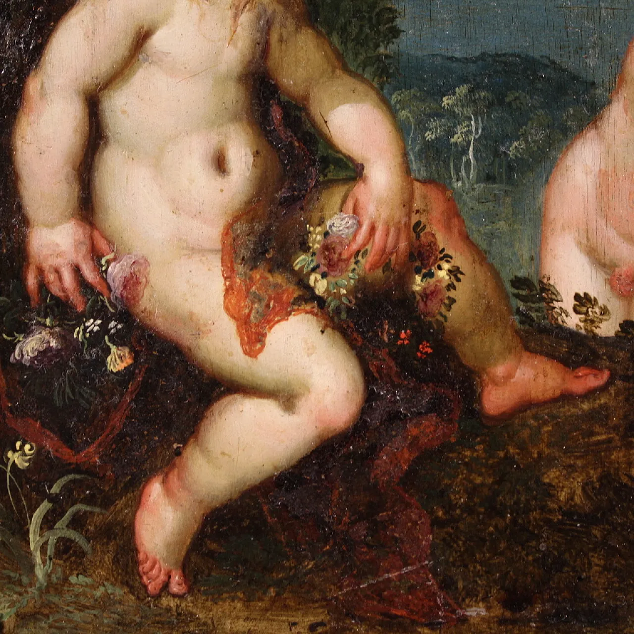 Flemish painting on copper, mythological scene, 17th century 4