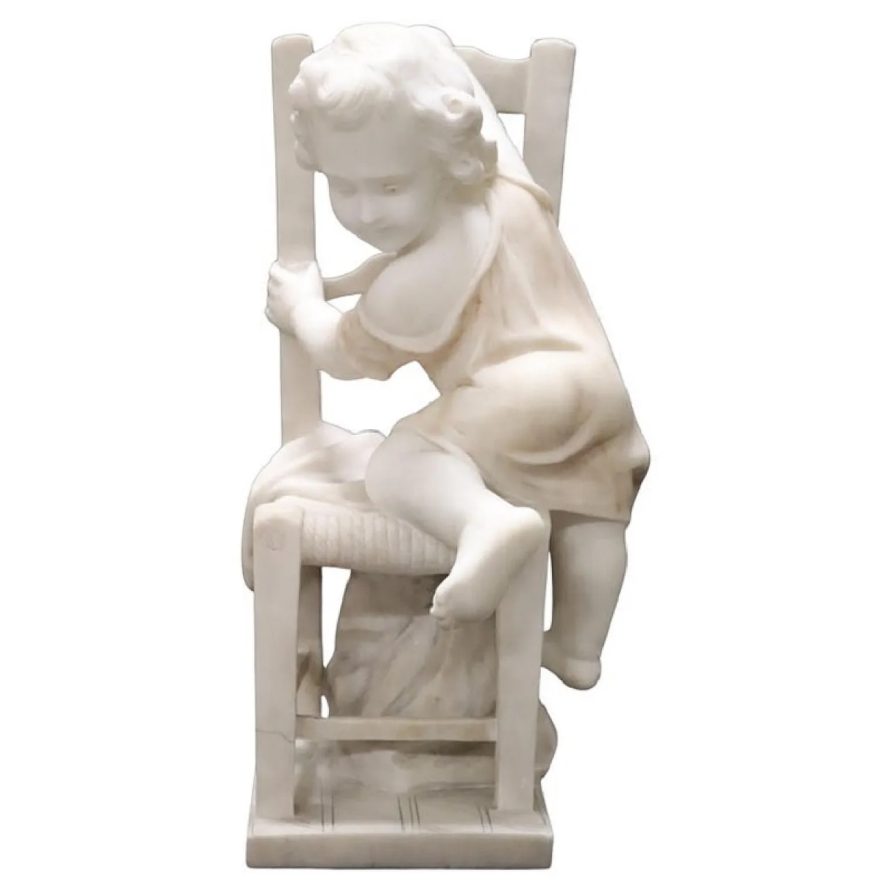 White marble sculpture signed A. Cipriani 1