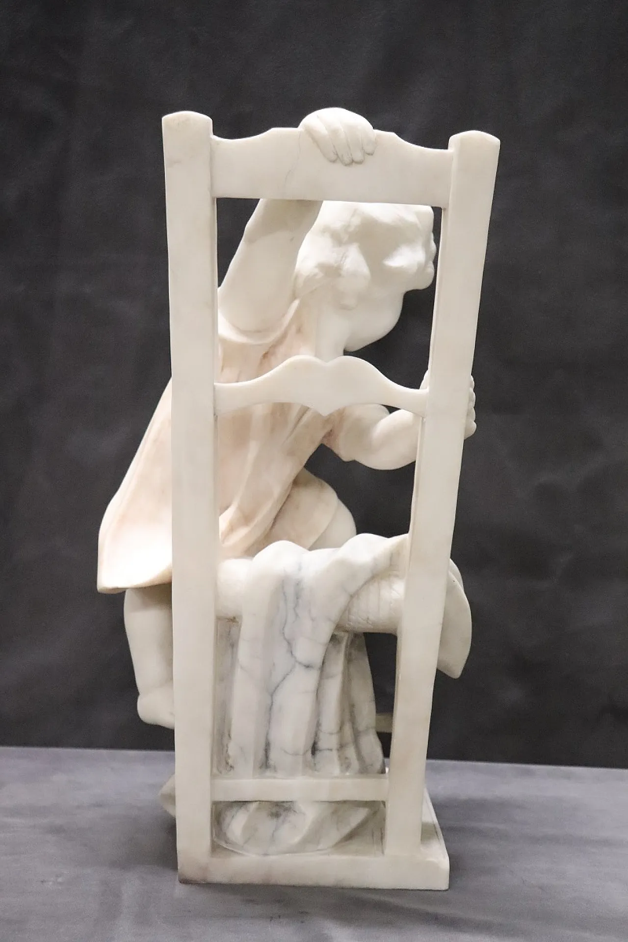 White marble sculpture signed A. Cipriani 4
