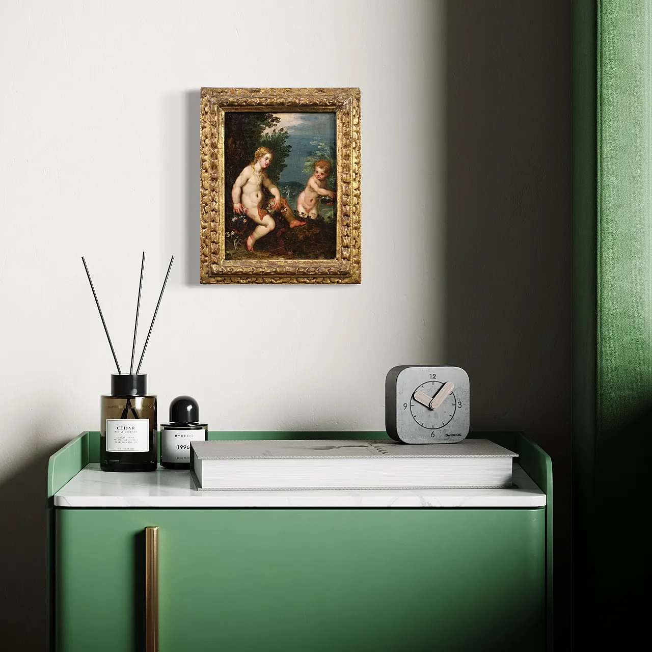 Flemish painting on copper, mythological scene, 17th century 7