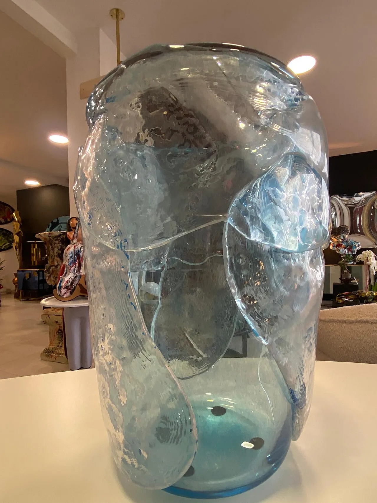 Pair of Murano glass vases by Costantini, 1990s 8