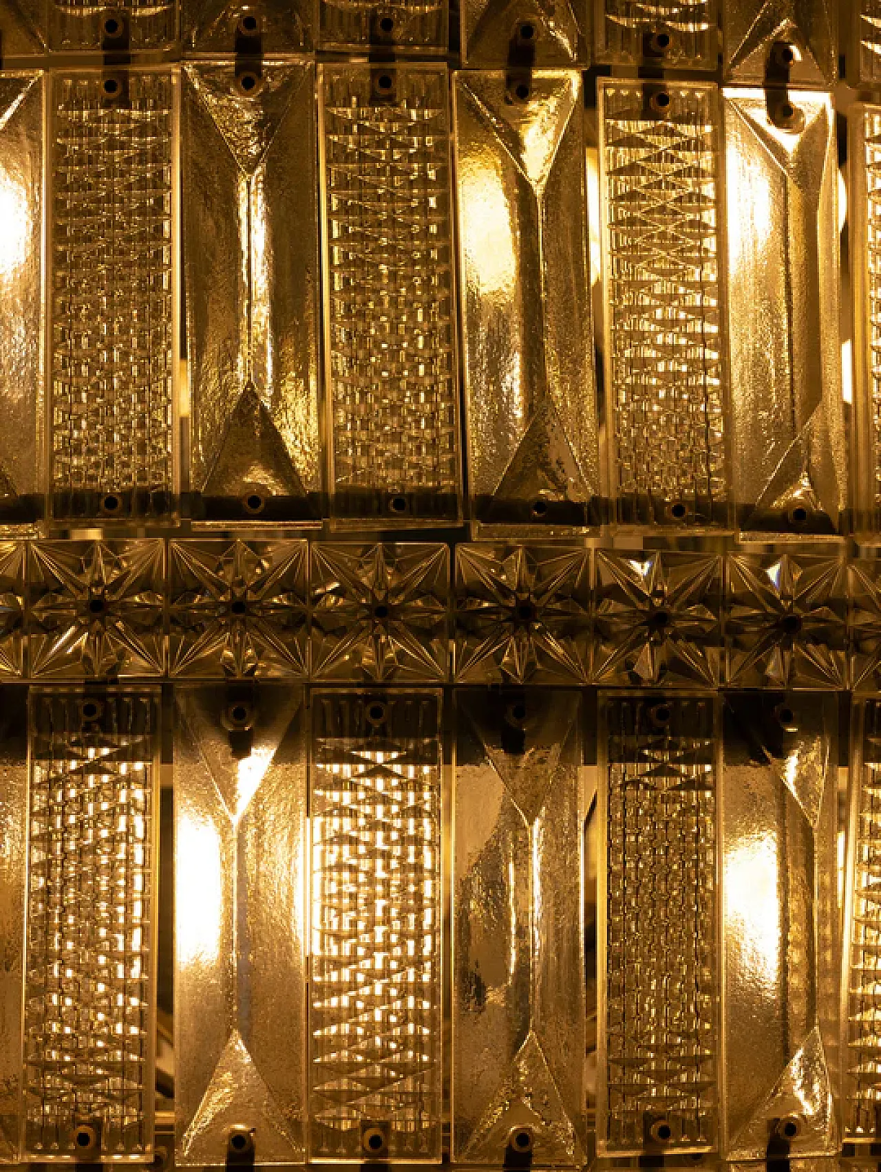 Lampadario in cristallo a più livelli, anni '60 11