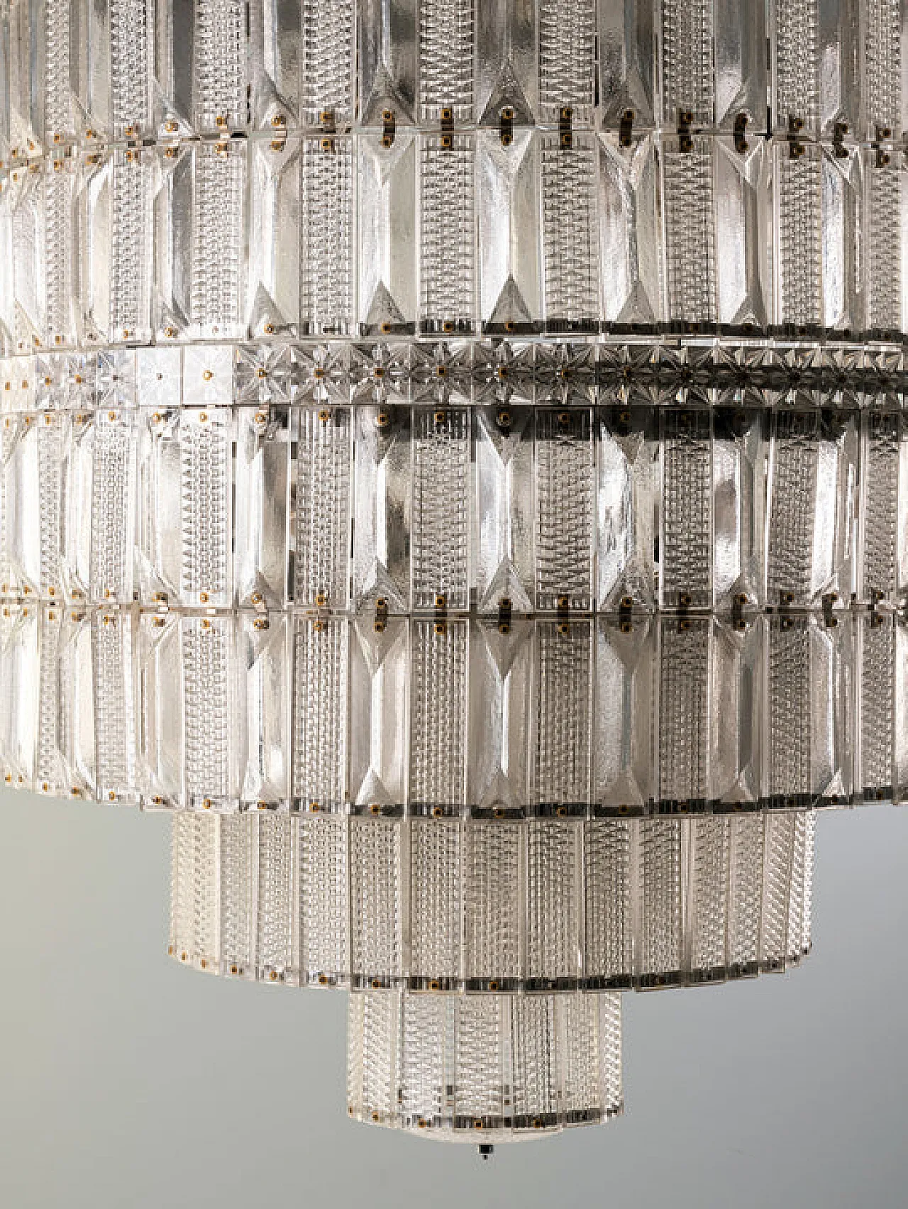 Lampadario in cristallo a più livelli, anni '60 12